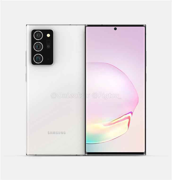 三星Galaxy Note 20+：居中打孔屏+后置四摄