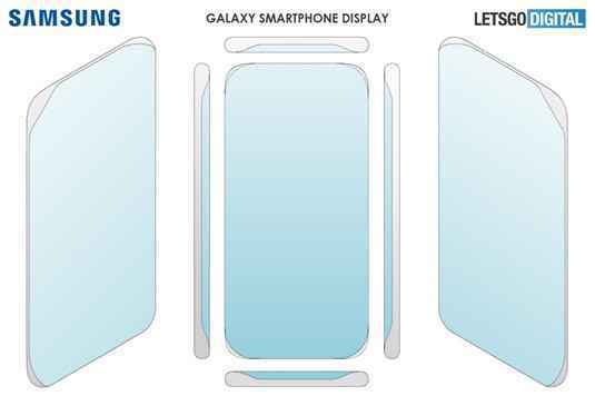 三星手机新的外观专利曝光 官方称为四曲面满溢屏