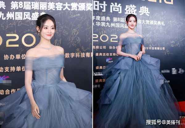 李若彤穿紫色纱裙和小花们比美，孔雪儿惊艳，颖儿妆容浓到认不出