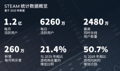 Steam 2020年度报告：新增VR用户170万，月活VR用户205万