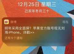 iPhone要做无刘海全面屏实锤了？