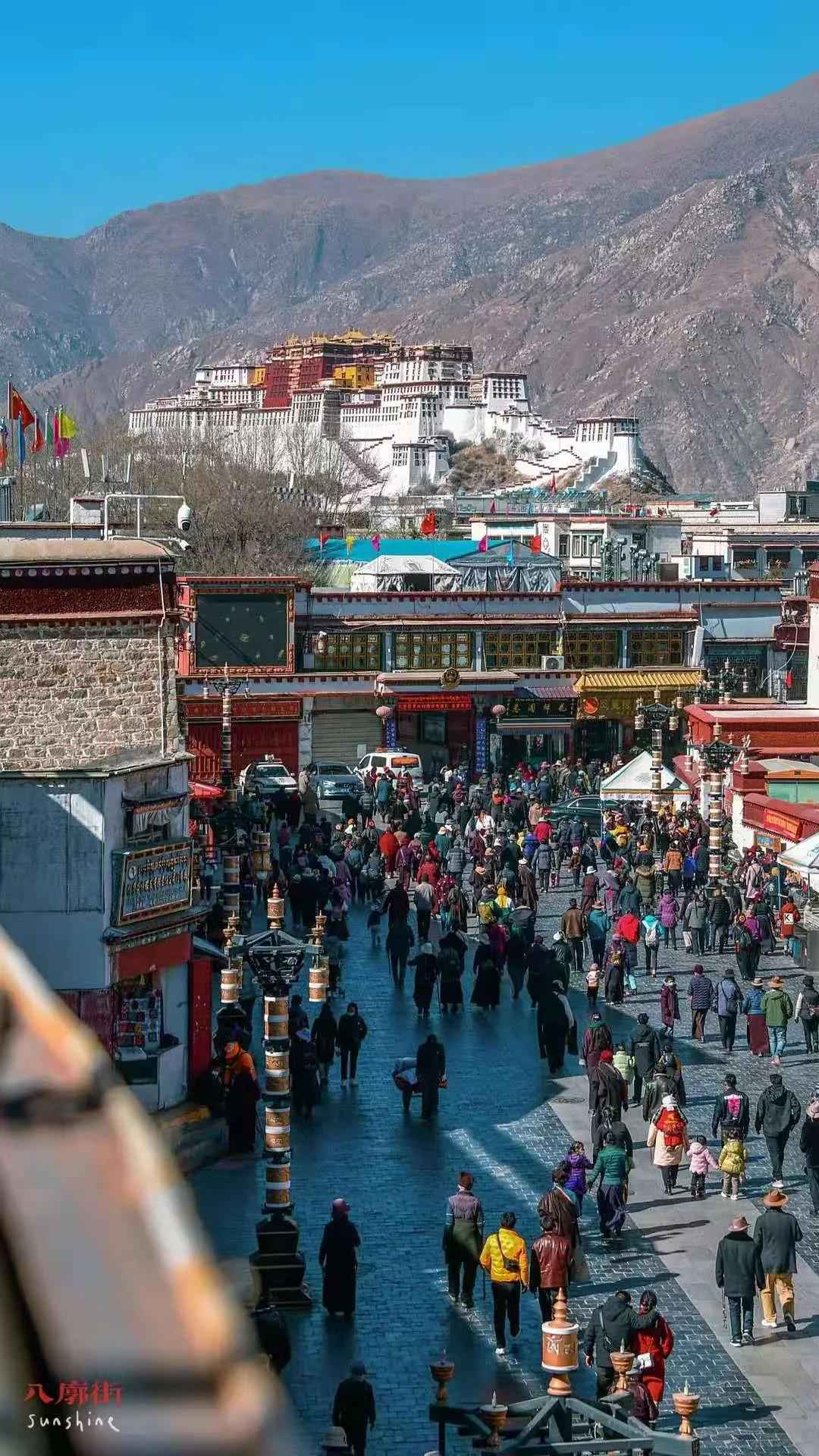 我在西藏的暖阳里吃雪糕，而你却在寒风里裹着貂！