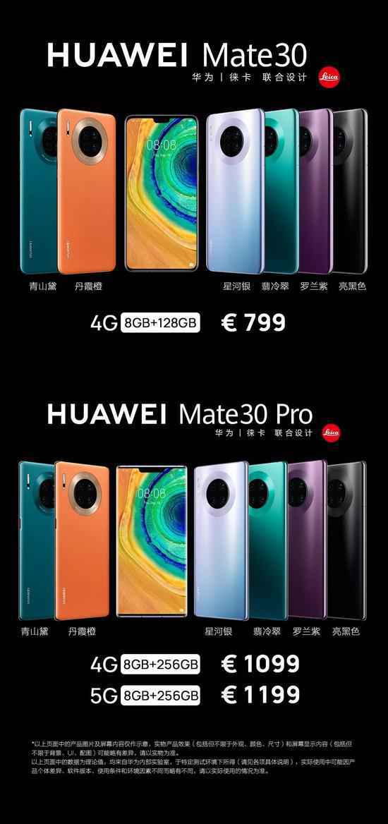 HUAWEI Mate30系列手机最全亮点