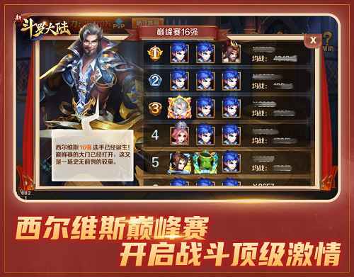 体验热血多人战 《新斗罗大陆》西尔维斯巅峰赛攻略